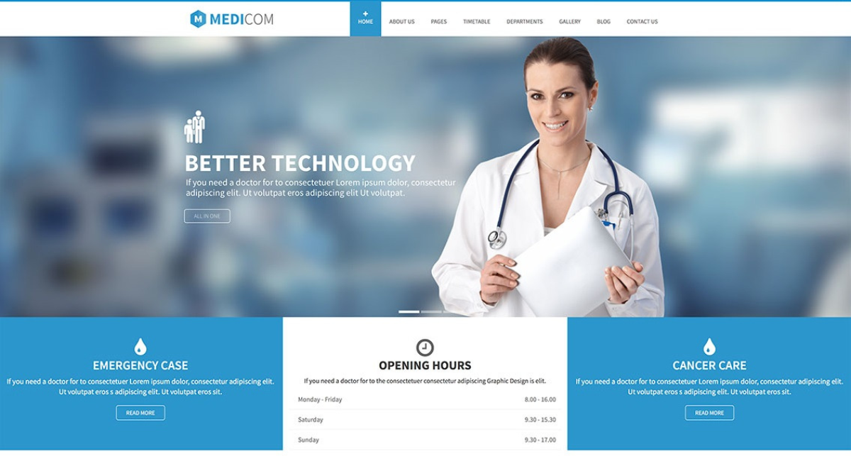 طراحی سایت تجهیزات و لوازم پزشکی
